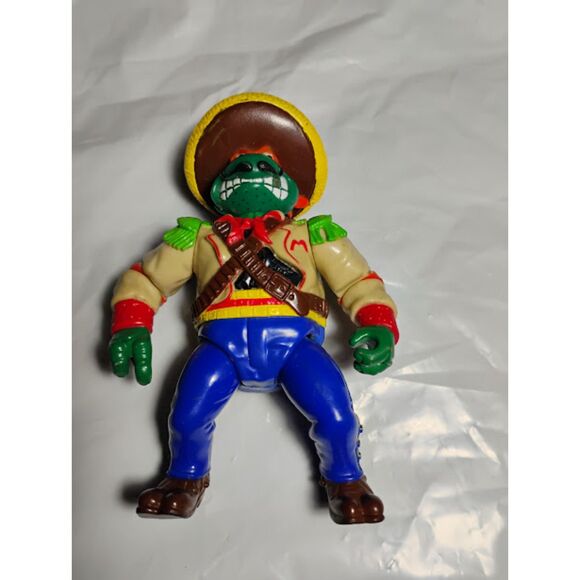 Vintage Turtles TMNT 1992 Wacky Wild West Bandito Bashin Michelangelo - Picture 1 of 8